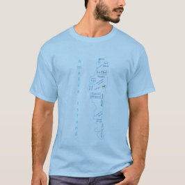 Amelia Island Karte T-Shirt