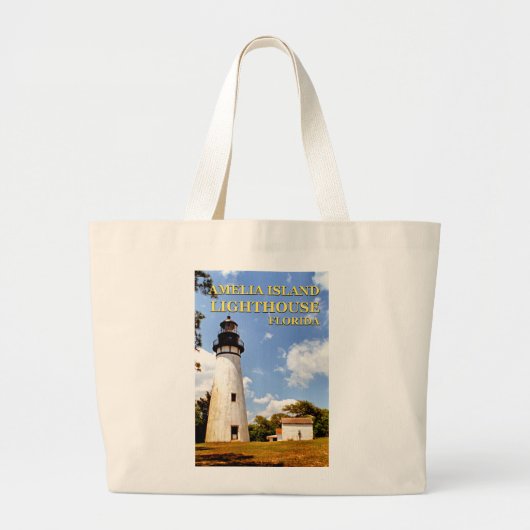 Amelia Island Lighthouse, Florida Jumbo Tote Bag Stoffbeutel (Vorne)