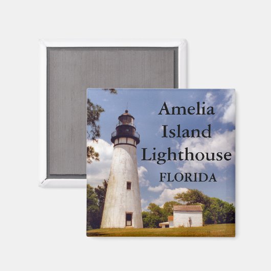 Amelia Island Lighthouse, Florida Magnet (Vorderseite/Rückseite)