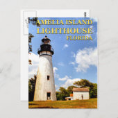 Amelia Island Lighthouse, Florida Postcard Postkarte (Vorne/Hinten)