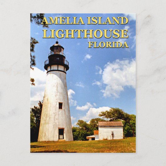 Amelia Island Lighthouse, Florida Postcard Postkarte (Vorderseite)