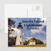 Amelia Island Lighthouse, Florida Postcard Postkarte (Vorne/Hinten)