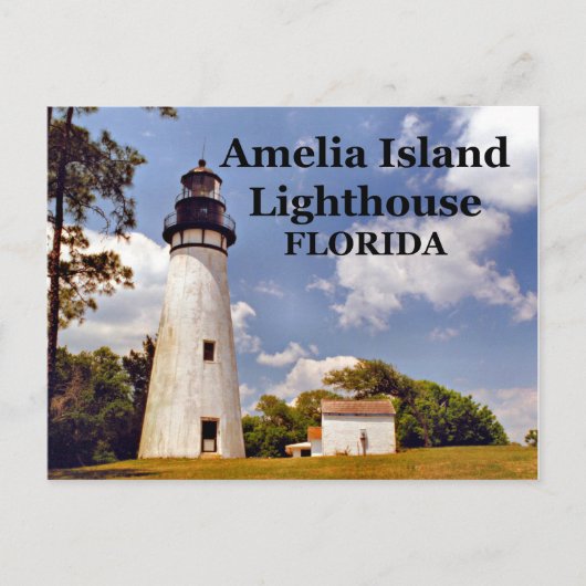 Amelia Island Lighthouse, Florida Postcard Postkarte (Vorderseite)