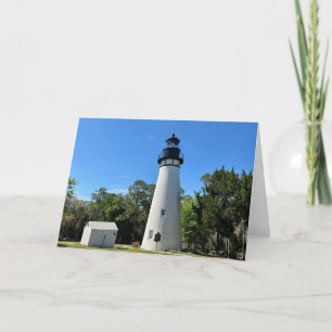 Amelia Island Lighthouse Note Card<Blank Inside> Dankeskarte
