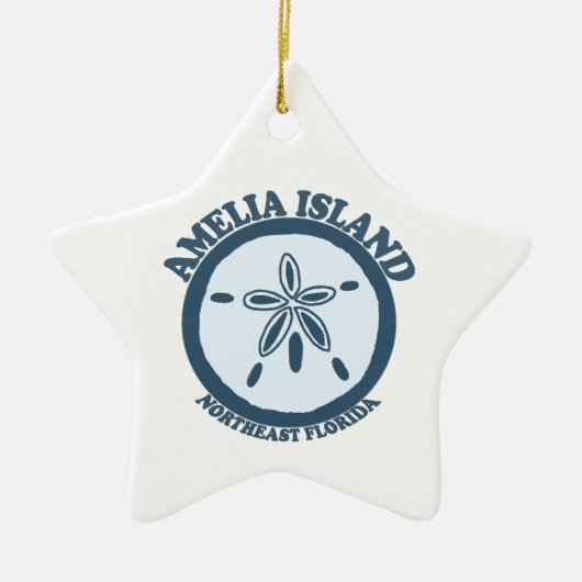 Amelia Island - Sand-Dollar Keramikornament (Vorne)