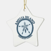 Amelia Island - Sand-Dollar Keramikornament (Links)