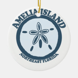 Amelia Island - Sand-Dollar Keramikornament