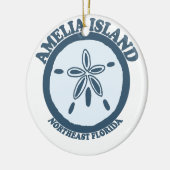 Amelia Island - Sand-Dollar Keramikornament (Links)