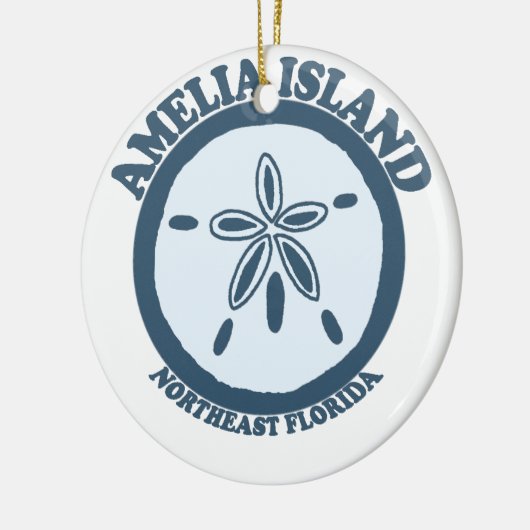 Amelia Island - Sand-Dollar Keramikornament (Links)