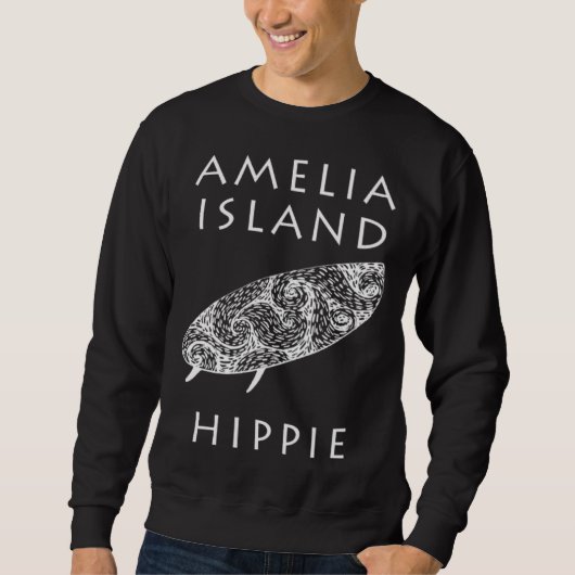 Amelia Island Surf Hippie Sweatshirt (Vorderseite)