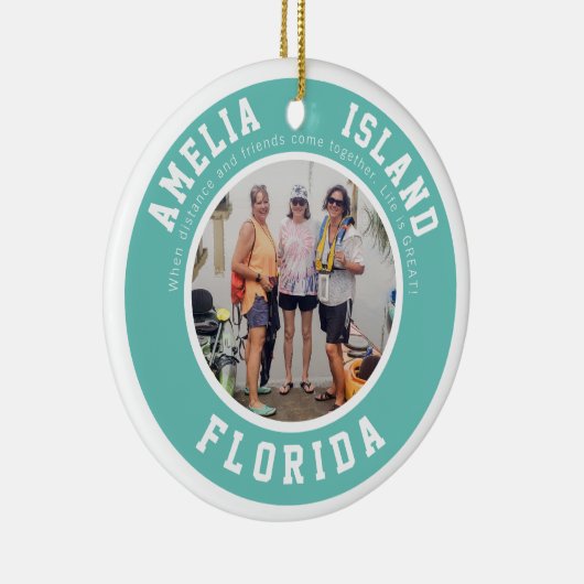 Amelia Island Vacation Keramik Ornament (Rechts)