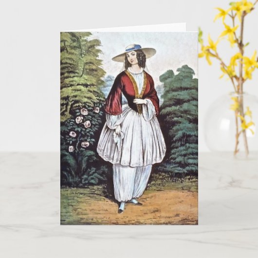 Amelia Jenks Bloomer Gruß und Mitteilungskarten (Gelbe Blume)