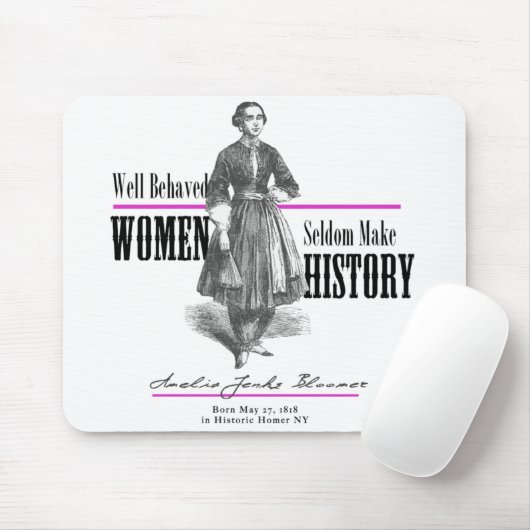 Amelia Jenks Bloomer Mousepad (Mit Mouse)