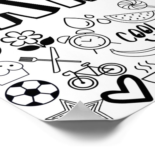 "AMELIA" - Kontur-Design Poster (Ecke)