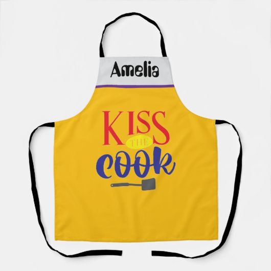 Amelia küsst den Koch Schürze (Vorderseite)