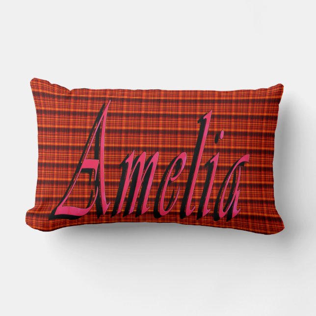 Amelia-Logo, Lendenkissen (Vorderseite)