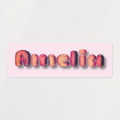 Amelia Mädchennahrung Etiketten (Design 1)