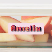 Amelia Mädchennahrung Etiketten (Befestigt)
