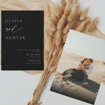 AMELIA Modernes Foto Schwarz-Weiß-Hochzeit