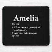 Amelia Name Definition Funny D Mousepad (Vorne)