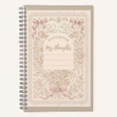 Amelia Notizbuch - Florales Spiralnotizbuch (Vorderseite)