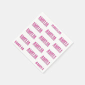 Amelia rosa Name T - Shirts Serviette (Ecke)