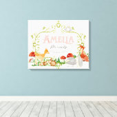 Amelia Top 100 Baby Names Girls Neugeborenes Kinde Leinwanddruck (Insitu (Holzboden))