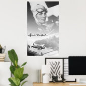 AMELIA und ihr LOCKHEED ELECTRA AIRPLANE Poster (Heimbüro)