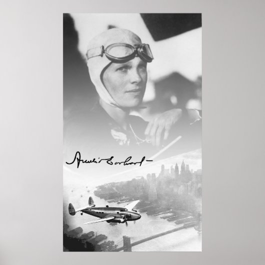 AMELIA und ihr LOCKHEED ELECTRA AIRPLANE Poster (Vorne)