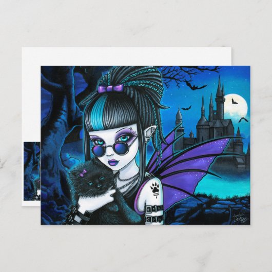 Amelia Vampire Twixt Werekitty Castle Postkarte (Vorne/Hinten)