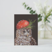 Amelie der verbarmten Eule Postkarte (Stehend Vorderseite)
