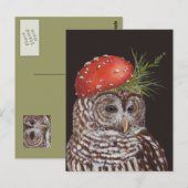 Amelie der verbarmten Eule Postkarte (Vorne/Hinten)