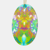 AMELIE~ EASTER EGG ~ FRAKTAL mehrfarbig Hübsch Keramik Ornament (Links)