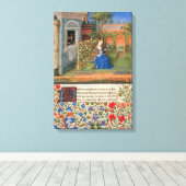 Amelie im Rosegarden Leinwanddruck (Insitu (Holzboden))