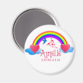 Amelie über dem Regenbogenmagnet Magnet (Vorderseite/Rückseite)