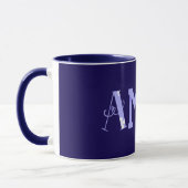 Amen Bible Verse Modern Typography Personalized Tasse (Links)