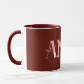 Amen Bible Verse Modern Typography Personalized Tasse (Links)