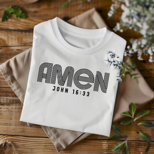 Amen für Männer und Frauen Christlicher T - Shirt