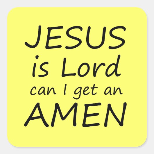 Amen Jesus Stickers (Vorderseite)