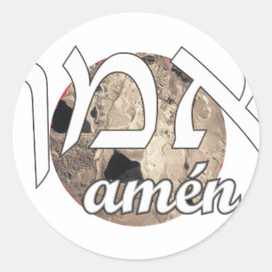 Amen Runder Aufkleber