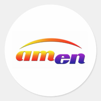 Amen Runder Aufkleber
