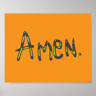 Amen, so ist es poster