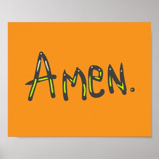 Amen, so ist es poster (Vorne)