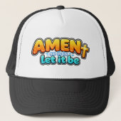 Amen - so ist es - so sei es truckerkappe (Vorderseite)