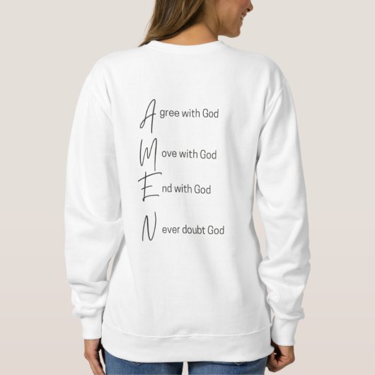 Amen Sweater Sweatshirt (Rückseite)