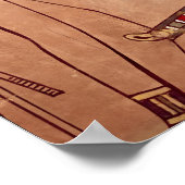 Amenhotep II mit einem Knöchel auf seine Lippen au Poster (Ecke)