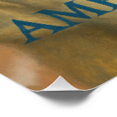 Ameowddin Sane - David Bowie Aladdin Sane Cat Poster (Ecke)