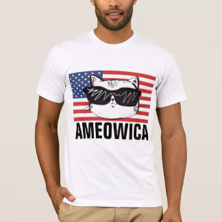 AMEOWICA KATZE 4. Juli T-SHIRT