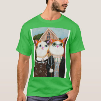 Ameowican Gothic T-Shirt