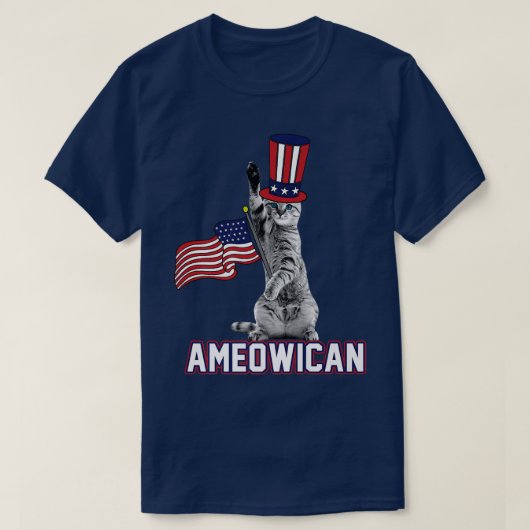 Ameowican Kitten T-Shirt (Design vorne)